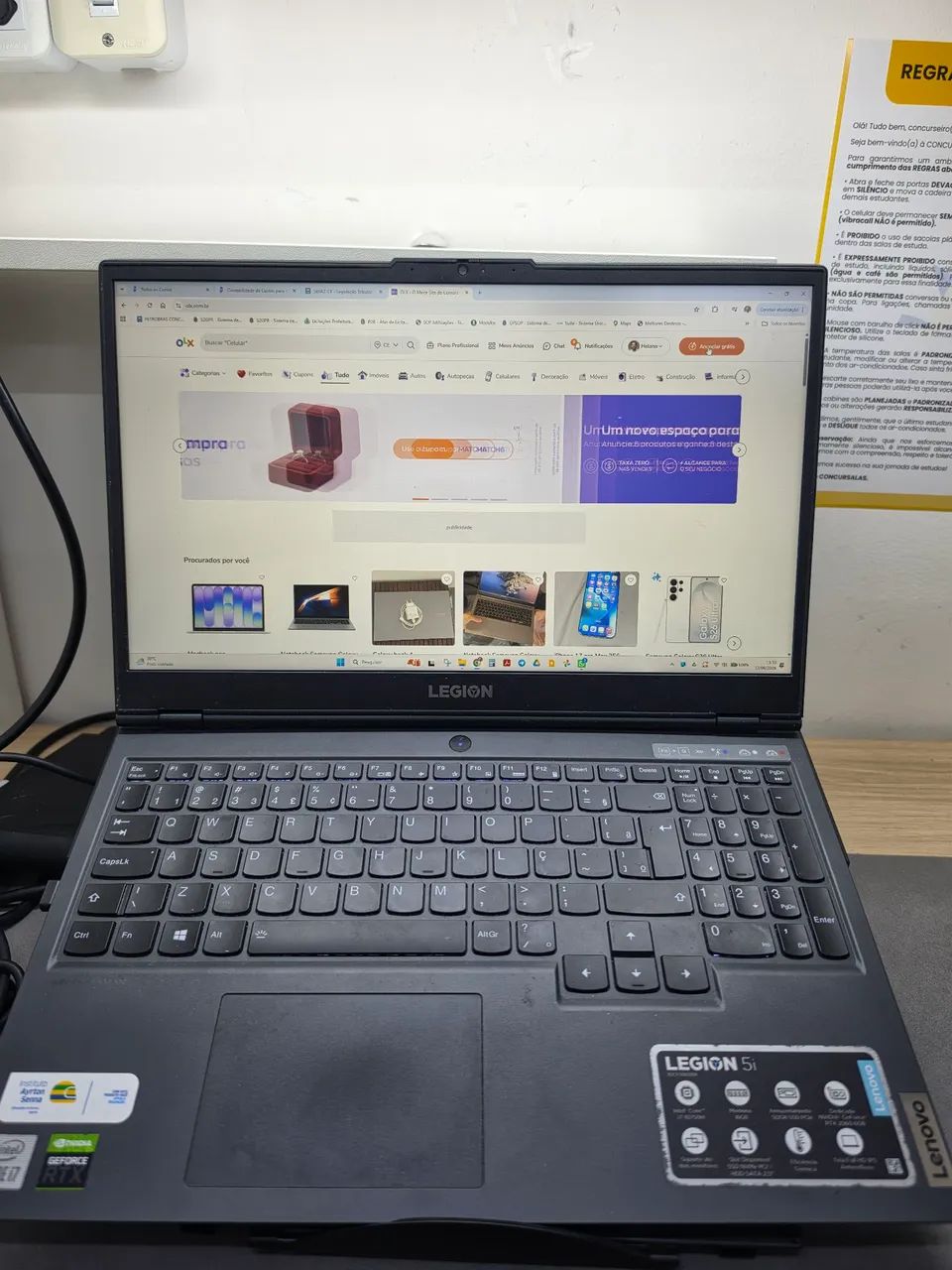 Notebook gamer Lenovo legion 5i - rtx2060