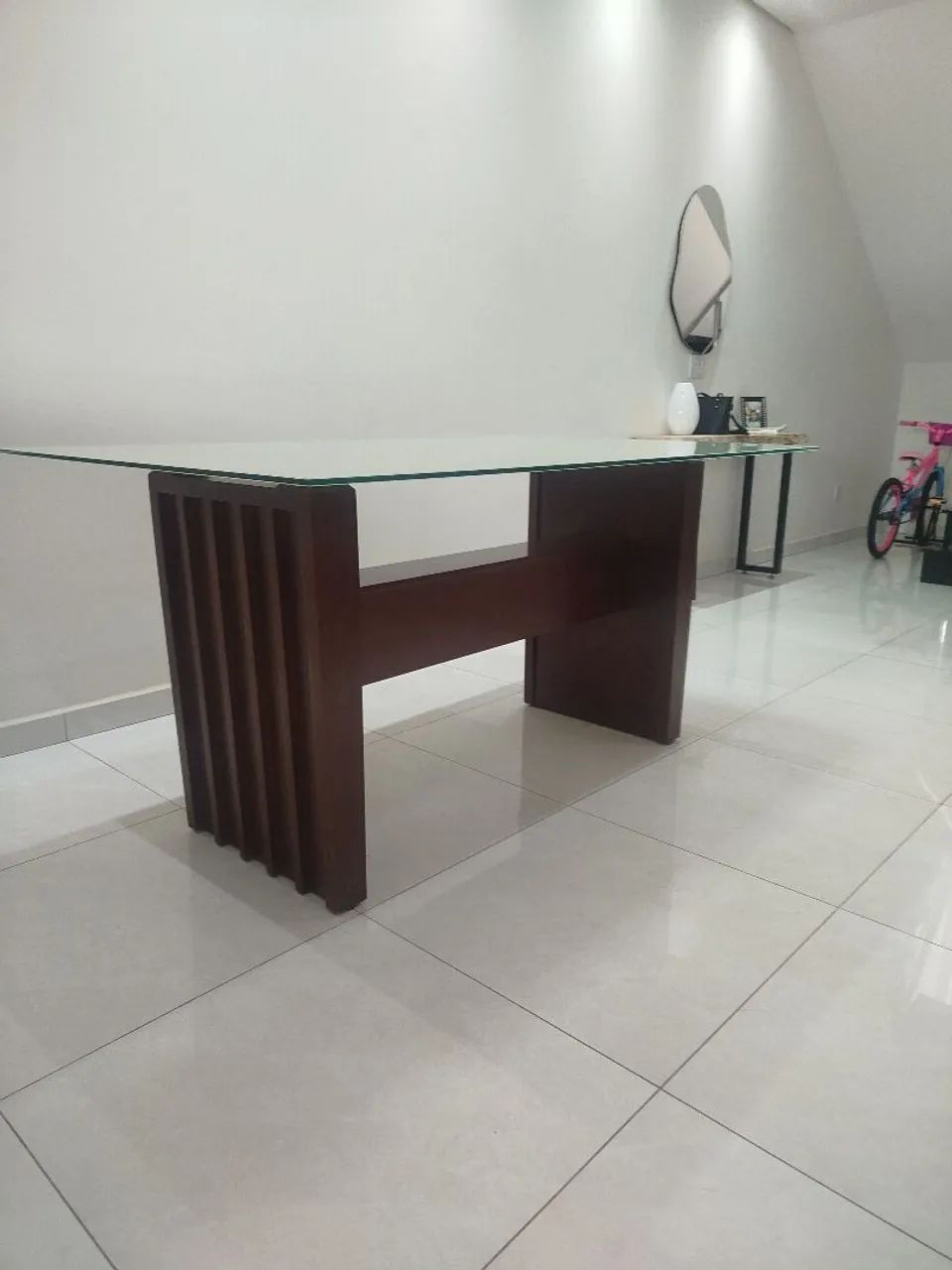 Mesa com tampo de vidro  - Foto 2