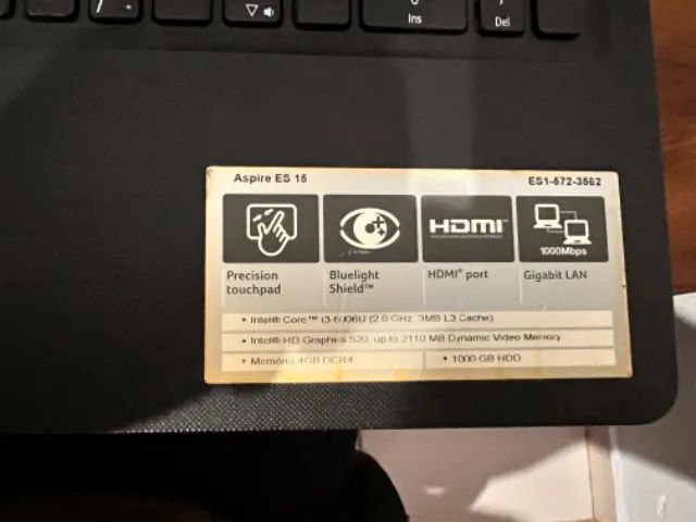 Notebook Acer Aspire ES 15. Em ótimo estado  - Foto 3