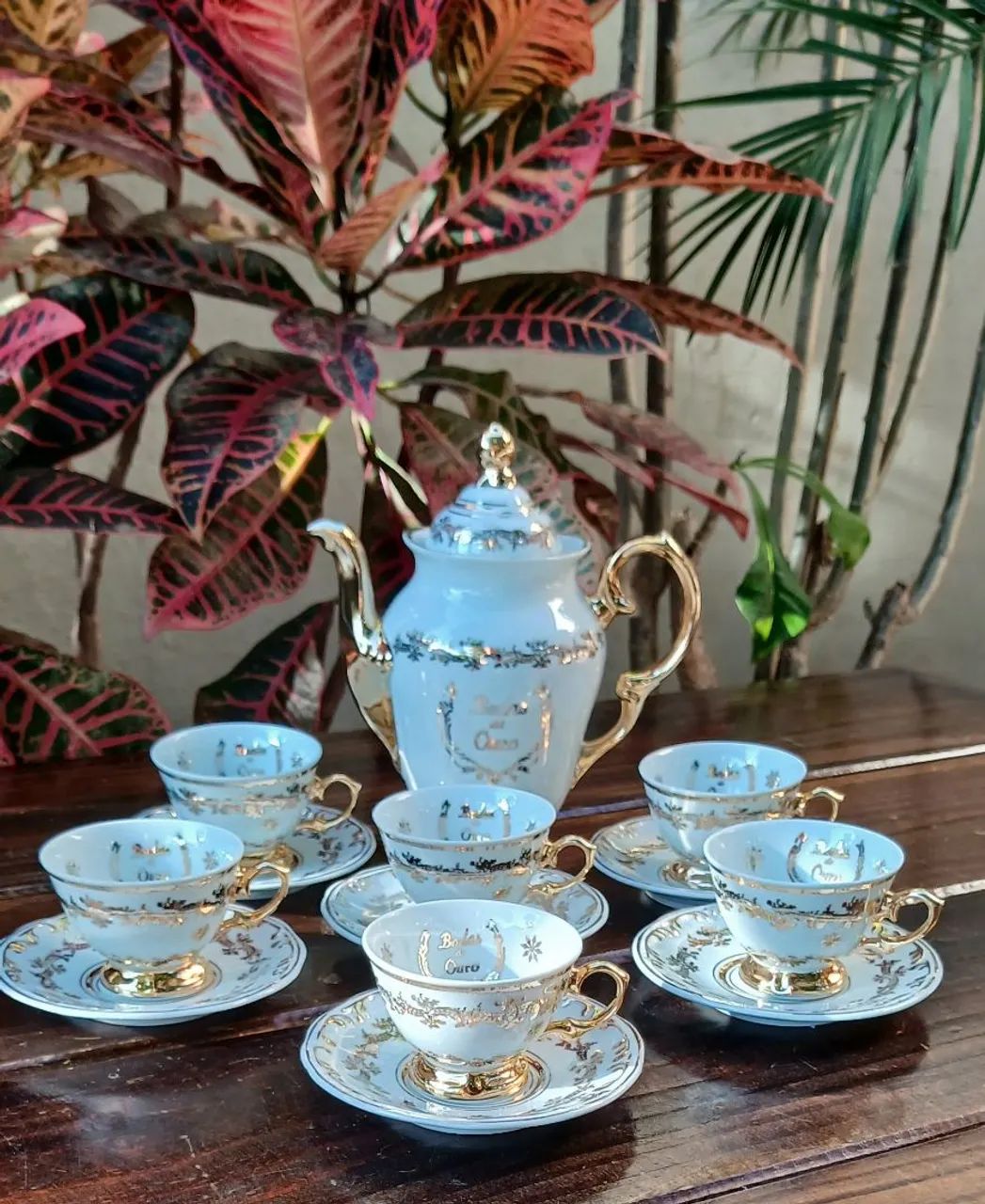 Jogo de café Schmidt bodas de ouro ....perfeito !  - Foto 3