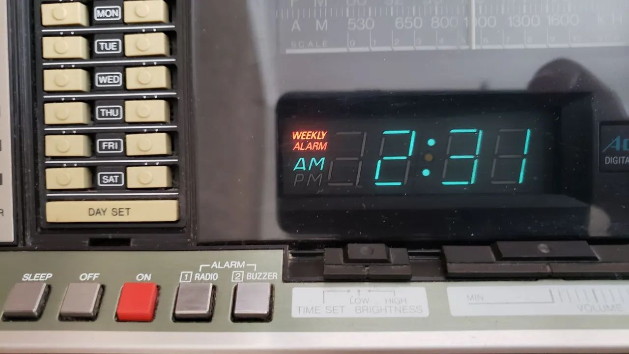 Radio Relogio Antigo Panasonic RC-6510 Funcionando  - Foto 5