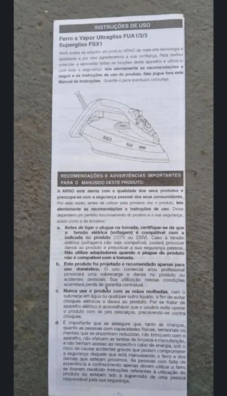 Ferro de Passar Roupa Arno Nova   - Foto 3