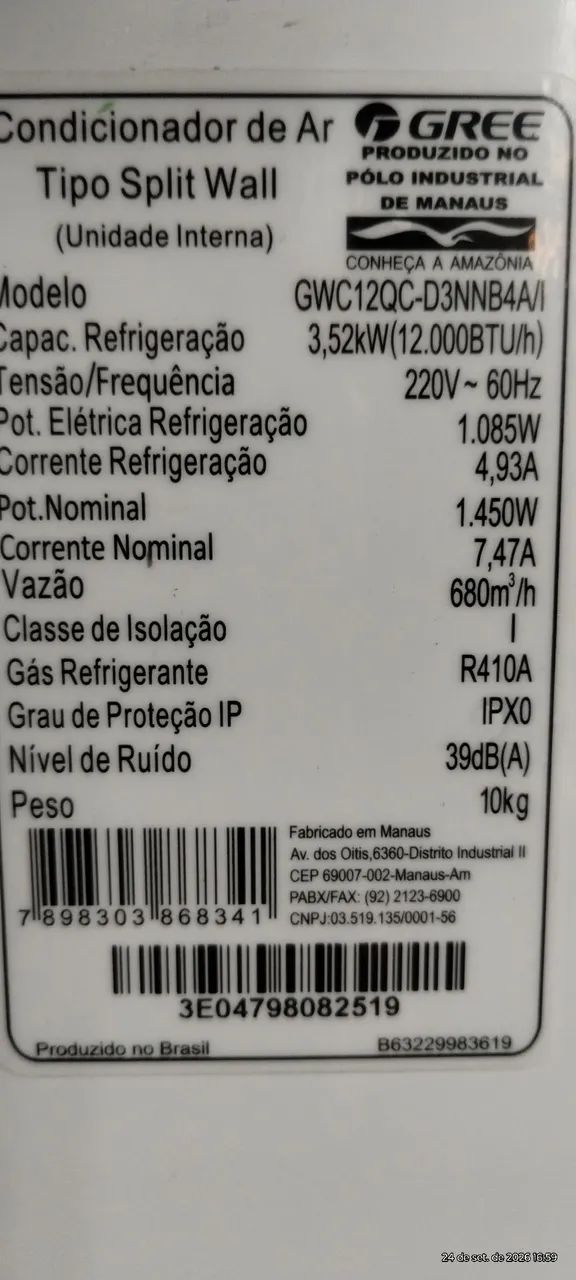 Ar condicionado Gree 12.000 BTUs - Foto 2
