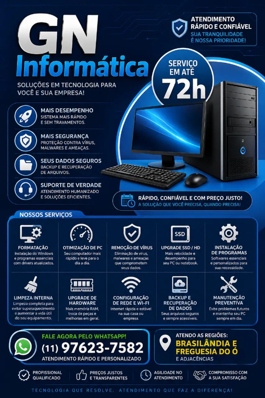Notebook Travando? Formatação Profissional - Mesmo Dia
