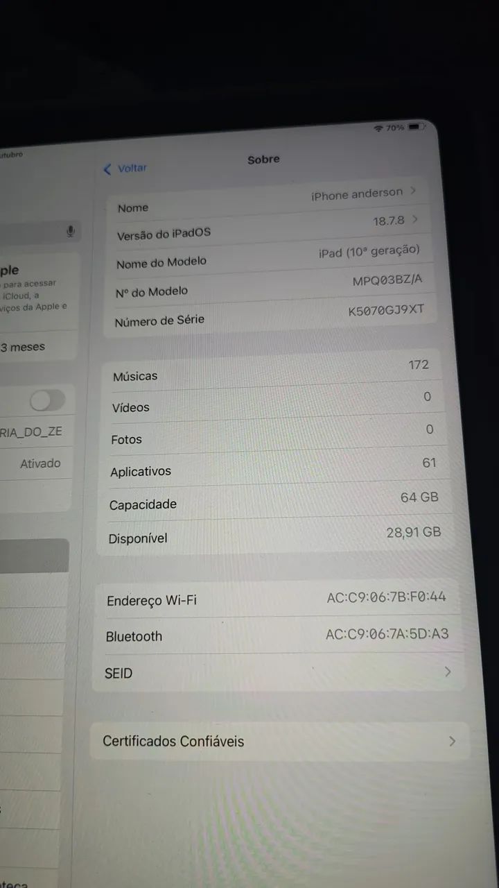 Ipad geração 10 Apple 64gb e caneta - Foto 5