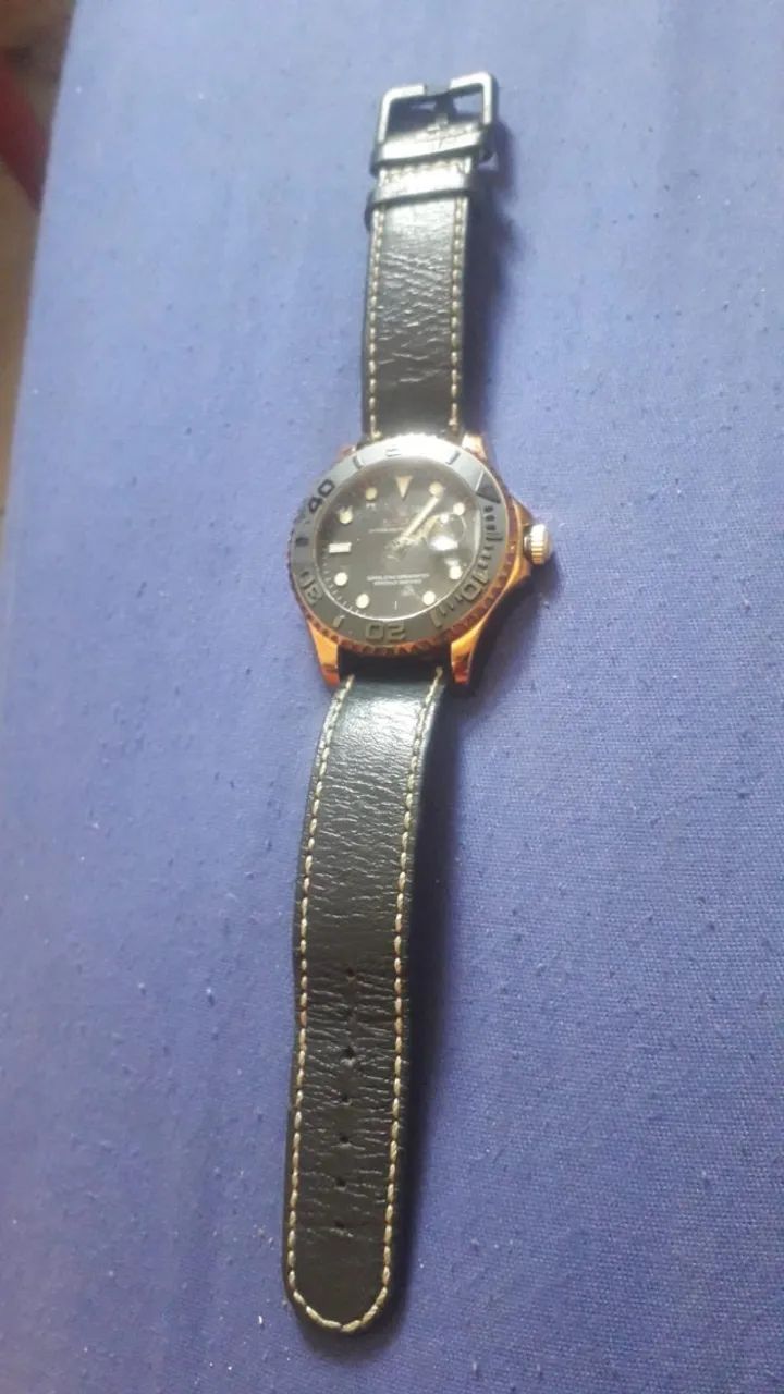 Rolex chainon pulseira de couro - Foto 2