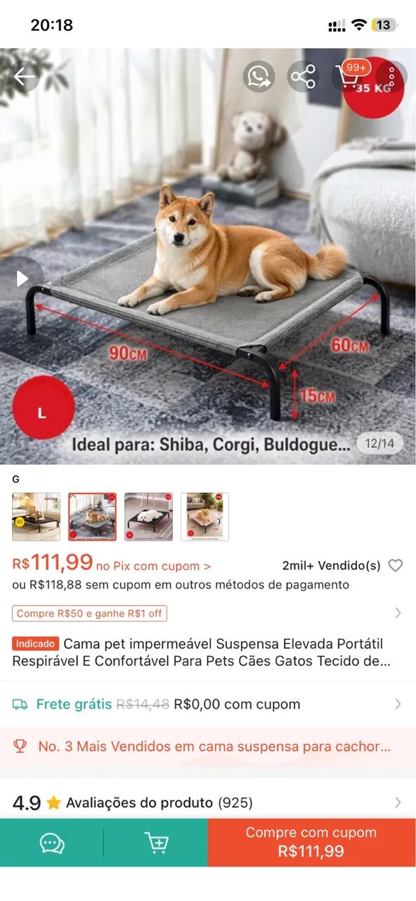 Cama Pet Elevada - Foto 3