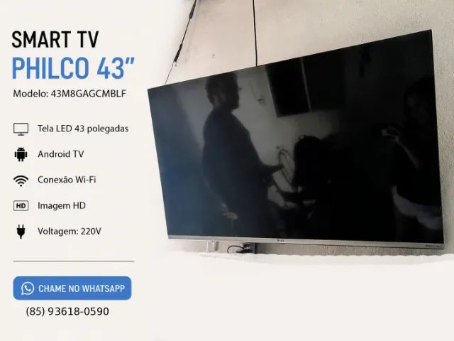 Vendo TV - Smart TV Philco 43" Android TV Wi-Fi