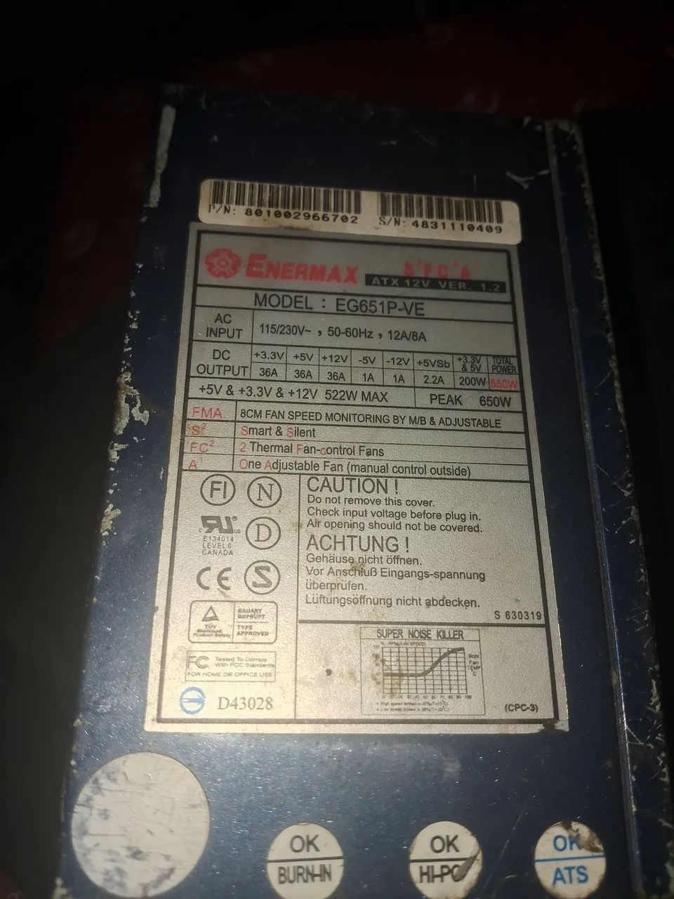 Fonte 650 w