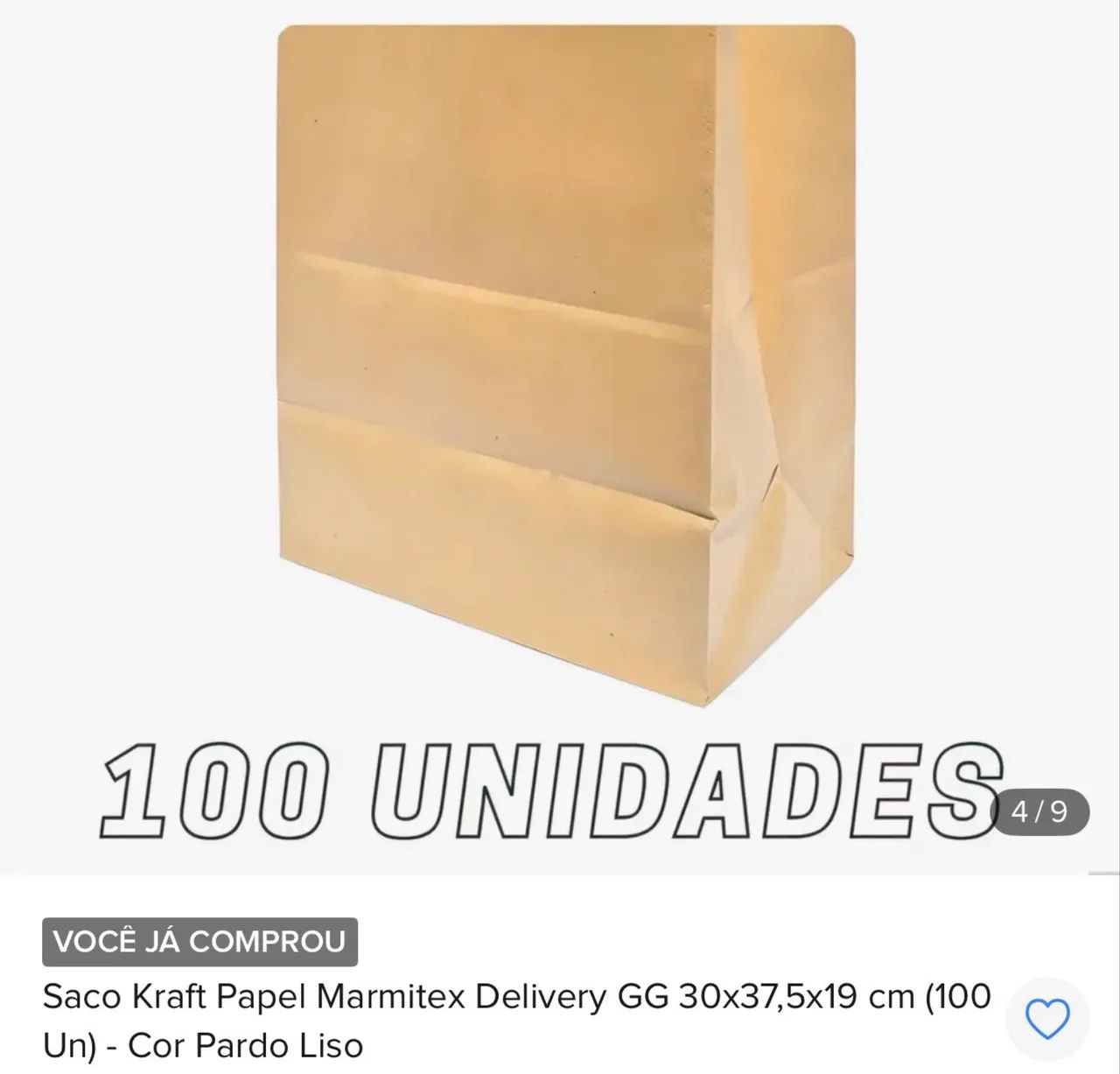 Embalagem de delivery pra restaurante ou lanches gg