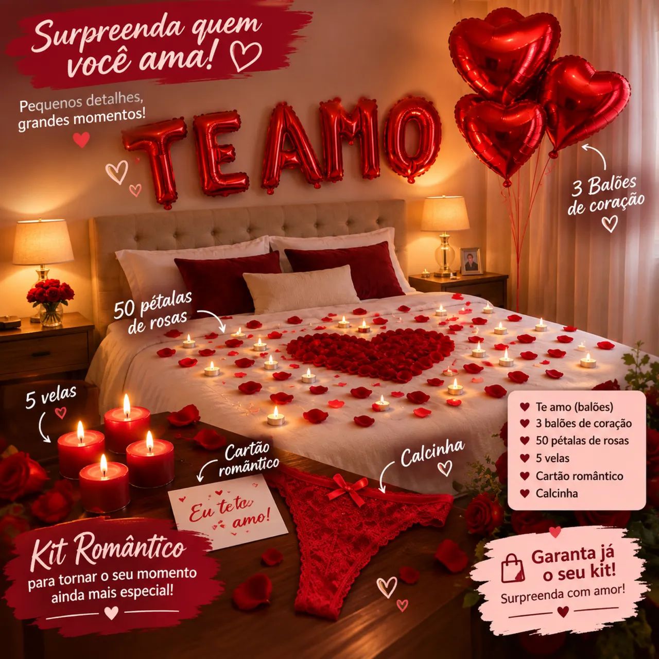 Kit romântico  - Foto 3
