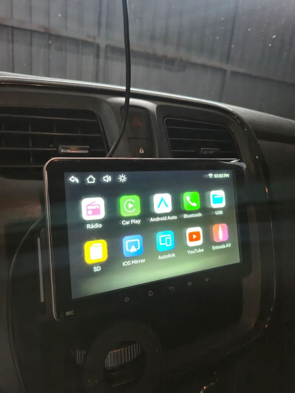 Radio 1 din completo android e apple car play - Foto 2