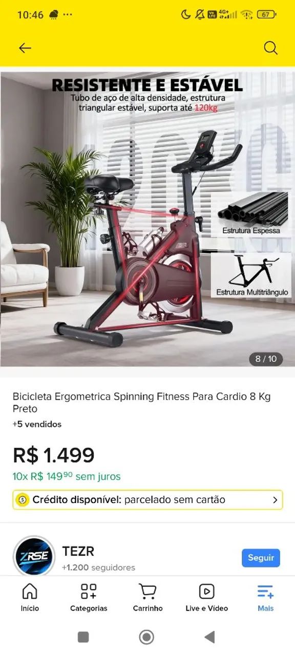 BIKE ERGOMÉTRICA SPINNING  - Foto 4