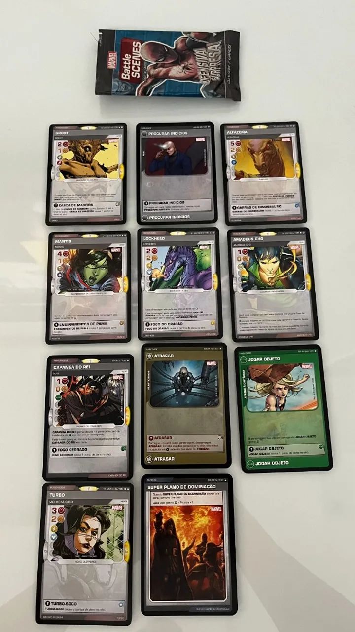 Lote De Cartas Marvel Battle Scenes (Copag) + Booster de Brinde! - Foto 2