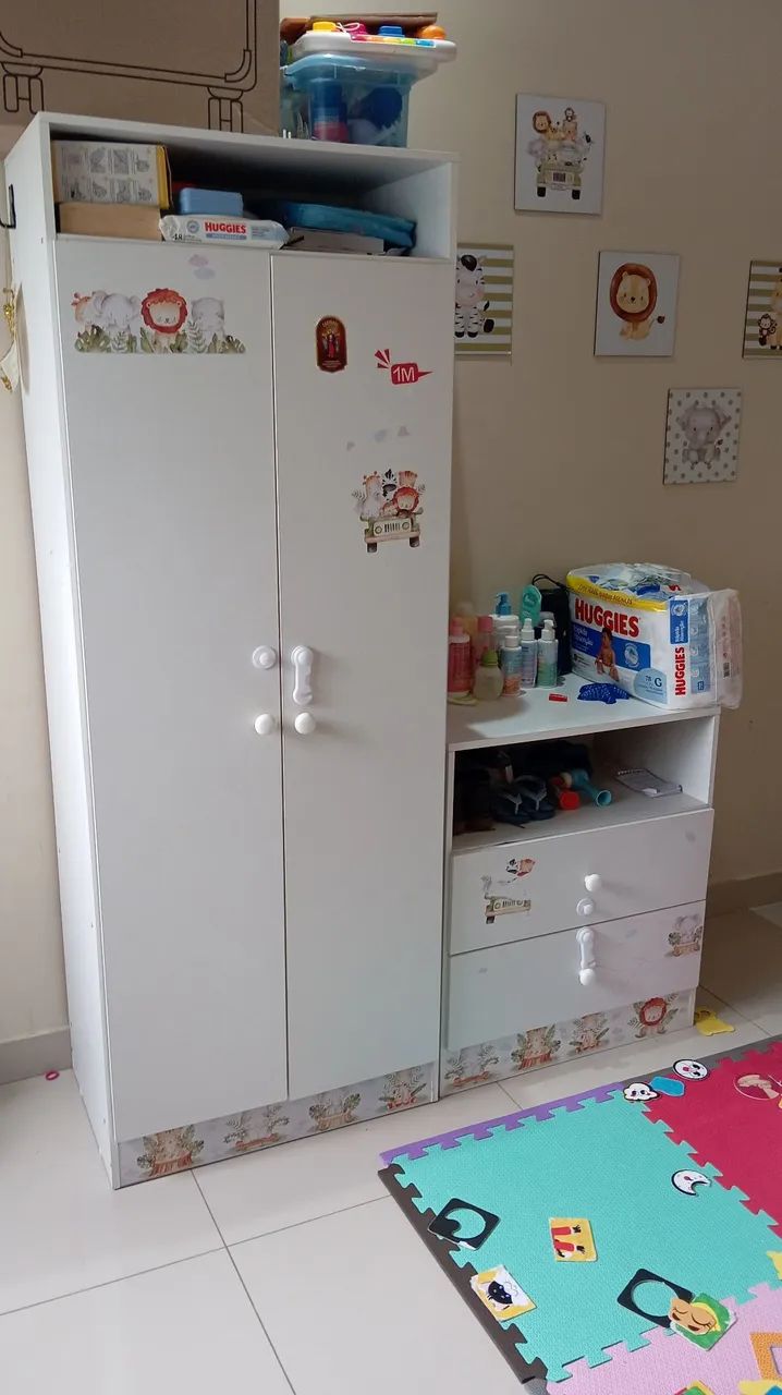 Quarto infantil completo com colchão 