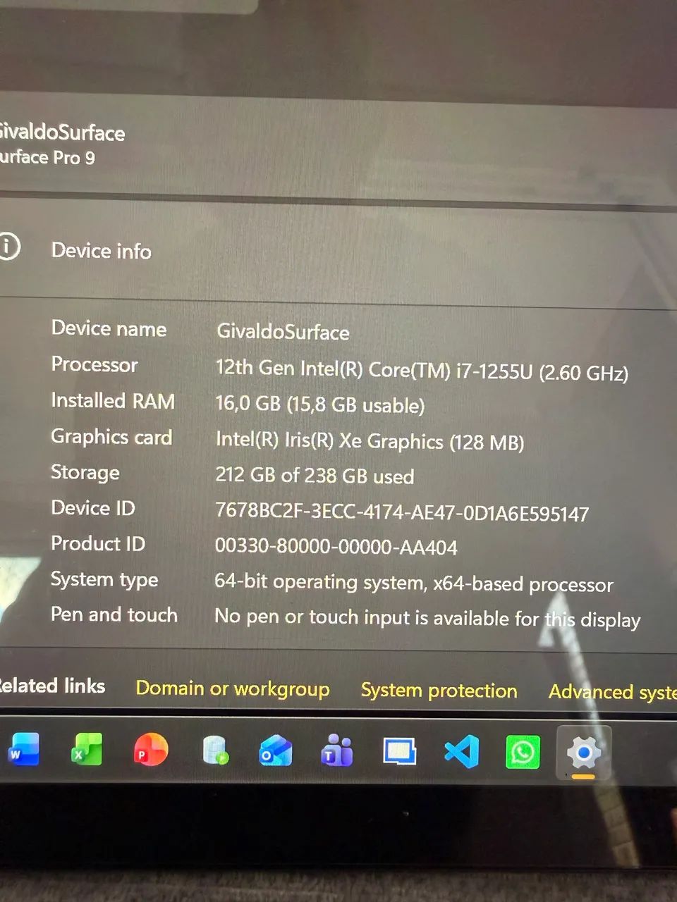Notebook Surface 9