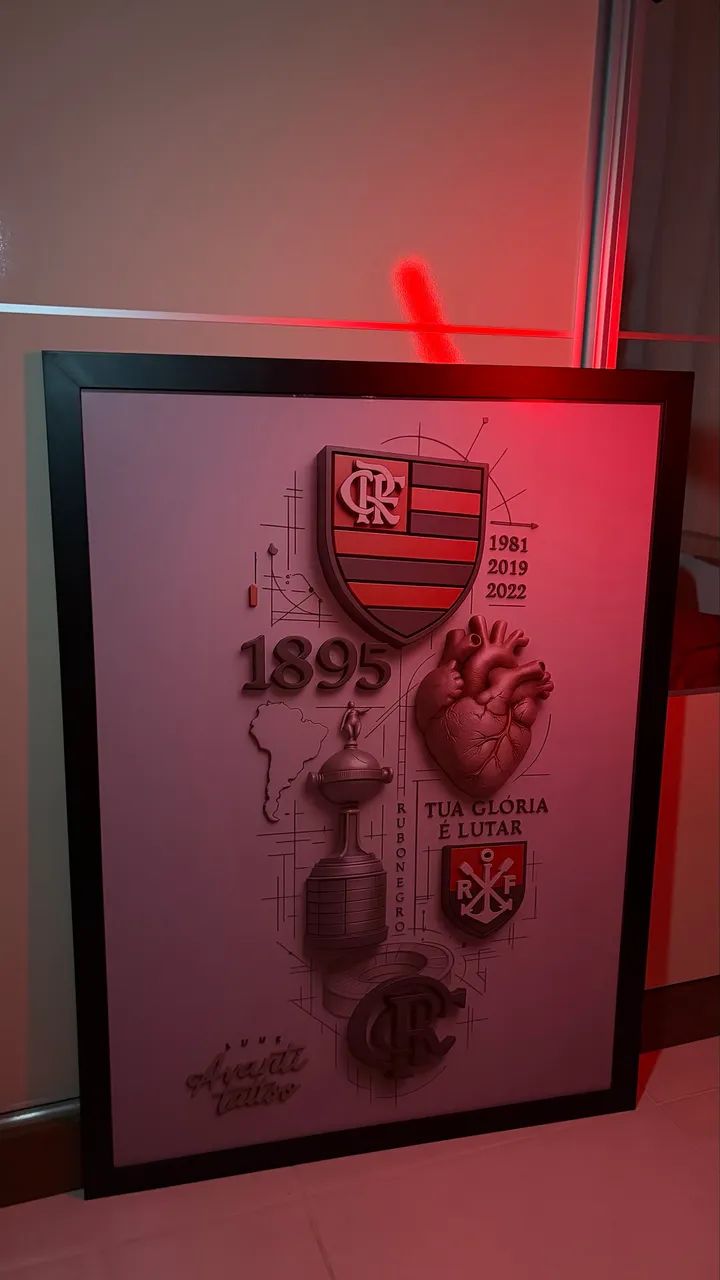 Quadro do flamengo 116x87  - Foto 2