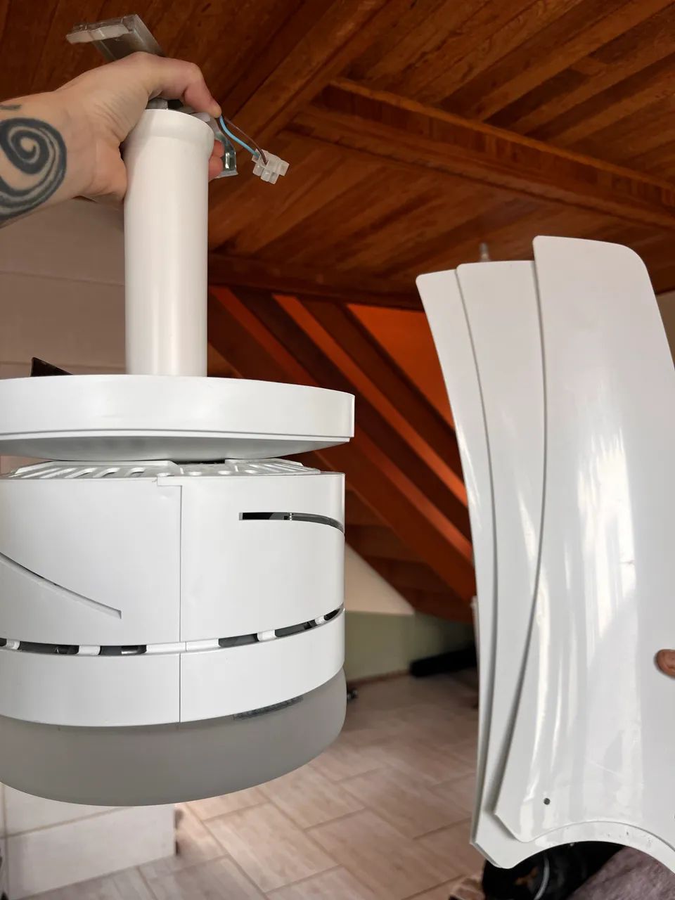 Ventilador de teto, 3 hélices, com controle remoto - Foto 2