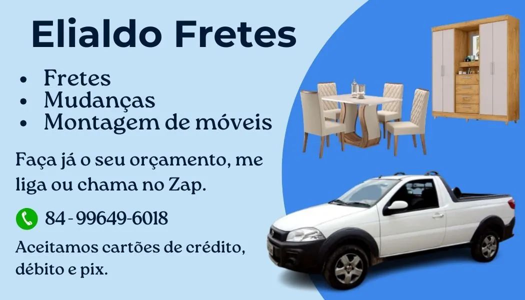 Montagem de móveis novos e usados, fretes e mudanças