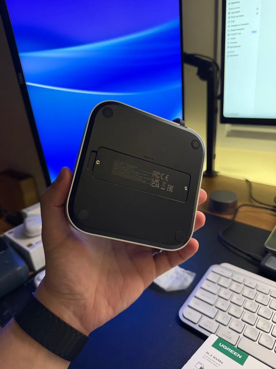 Hub UGREEN para Mac mini m4 com suporte a SSD - Foto 4