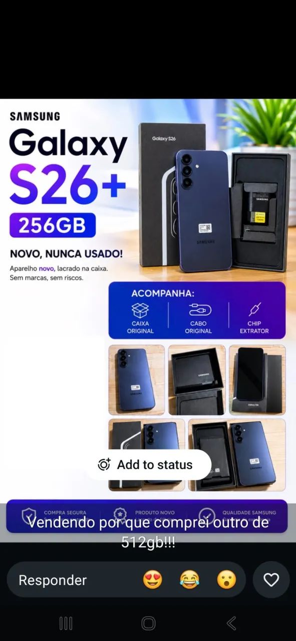 CELULAR S26+ 256GB