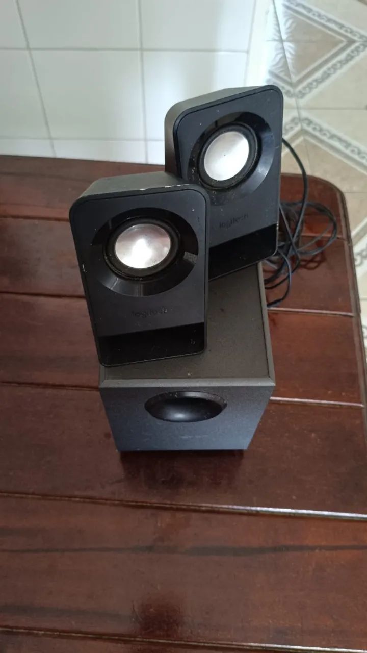 Caixa de Som Logitech Z313 2.1 com Subwoofer - Funcionando Perfeitamente - Foto 2