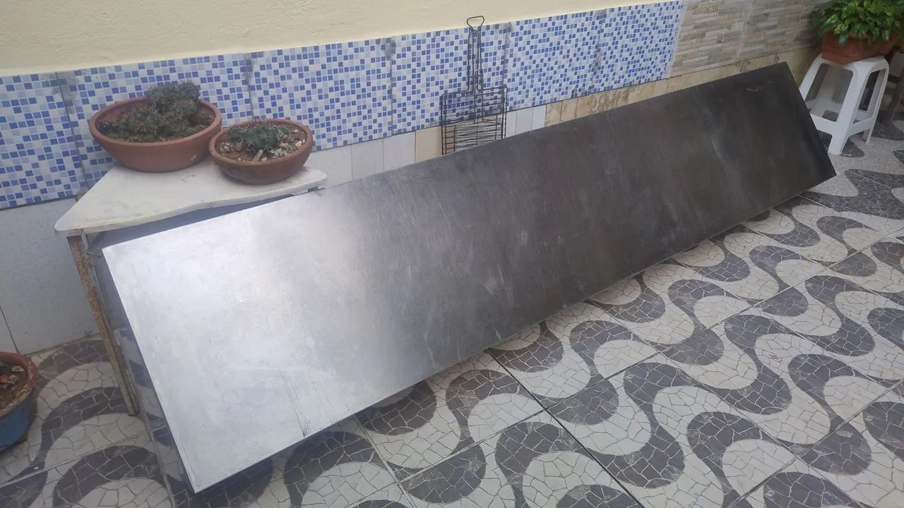 Pratileiras de Inox Tamanho 2,80 X 0,55 cm.  - Foto 2