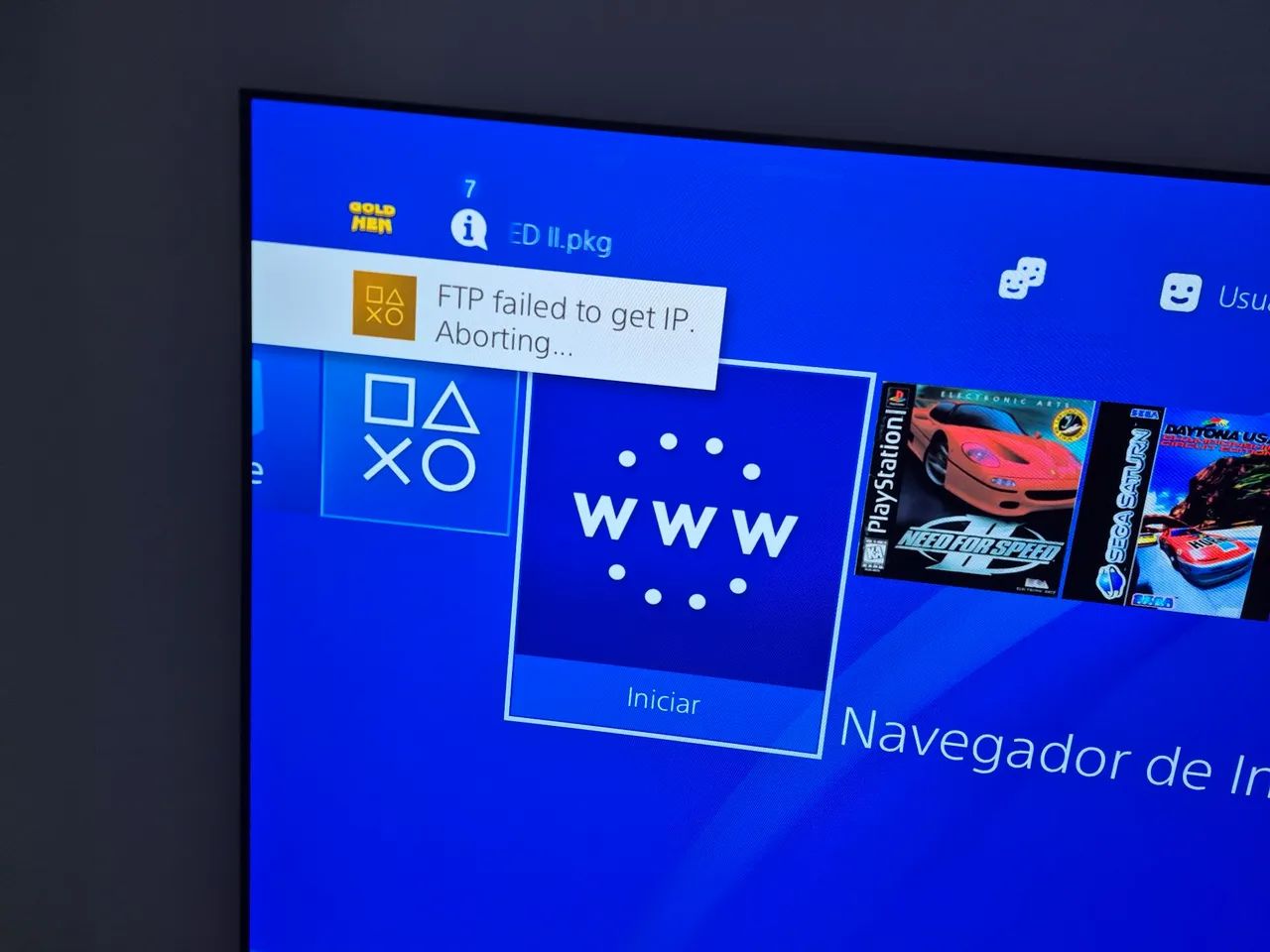 Ps4 branco gold hen 