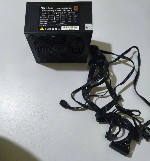 Fonte 80 Plus Duex DX600FSE+ 600W