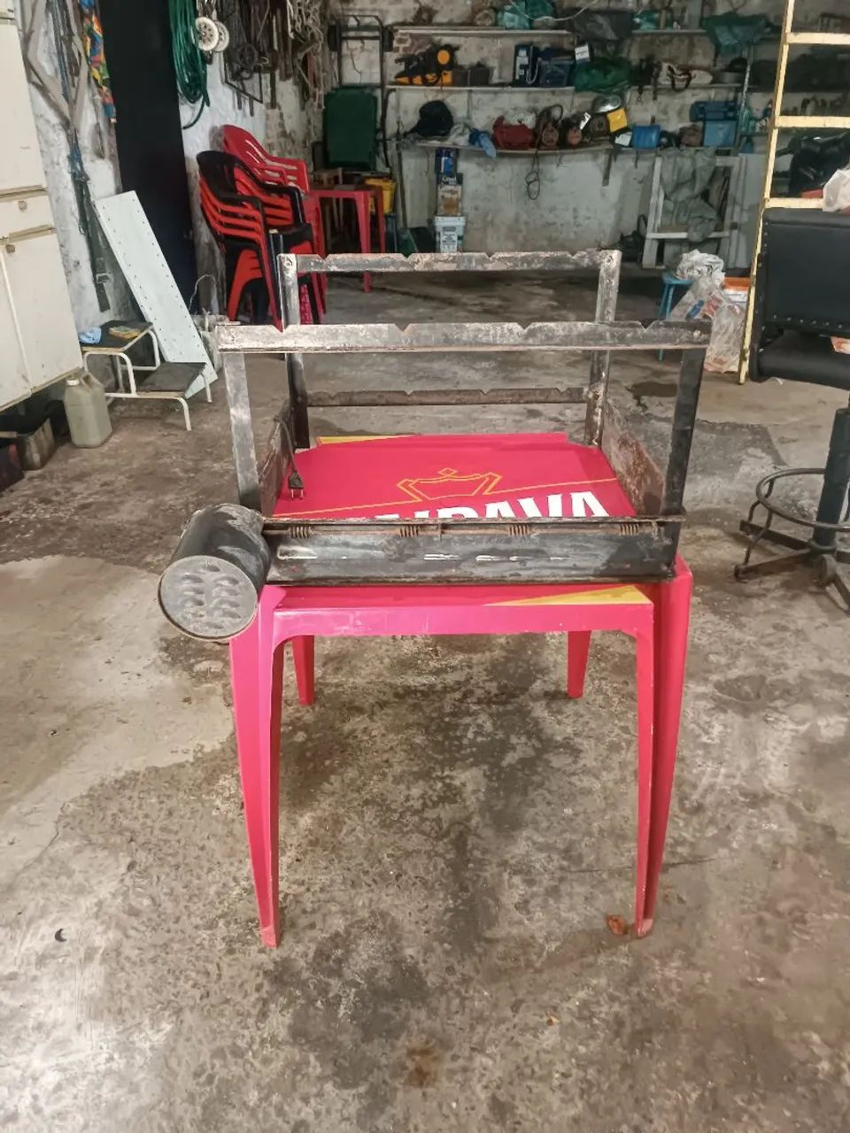 Grill para churrasqueira 0,58 comprimento X 0,64 largura 