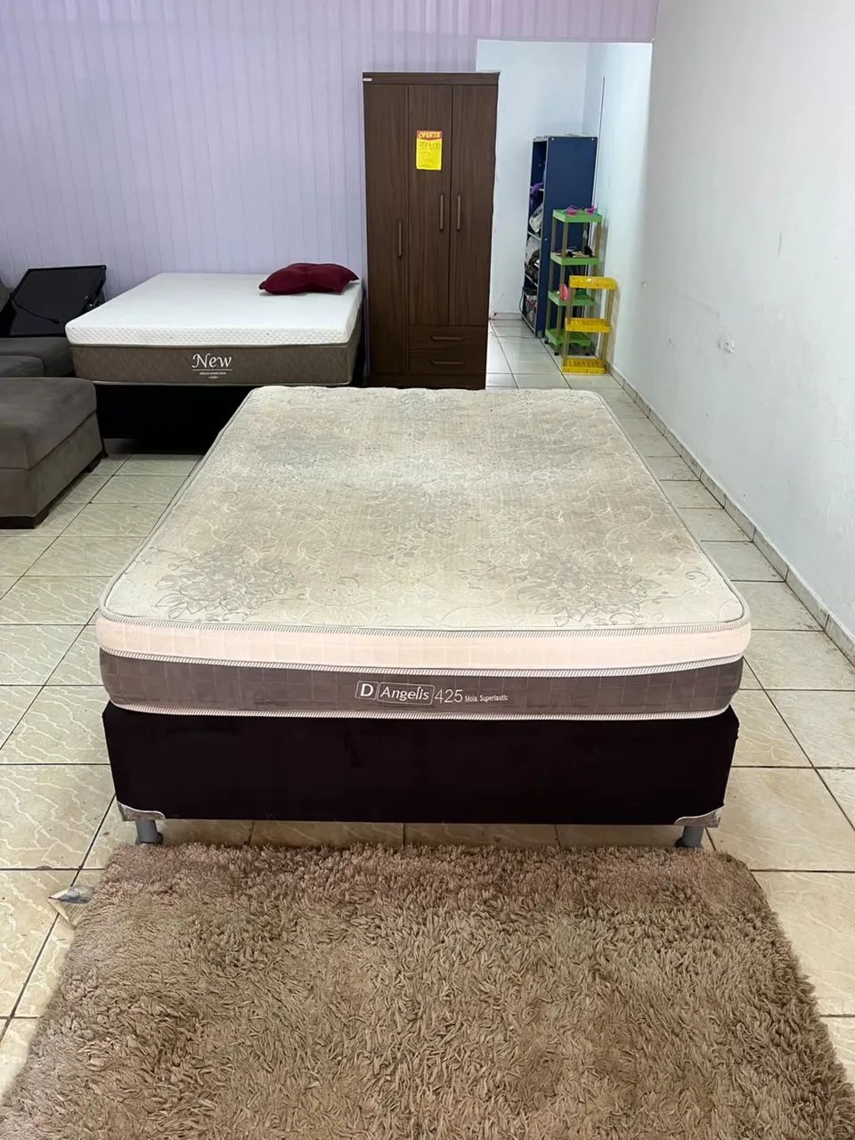 Cama BOX de Casal Colchão de Molas Ensacadas - Entrega Grátis 