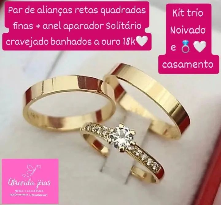 KIT TRIO ESPECIAL NOIVADO E CASAMENTO  - Foto 5