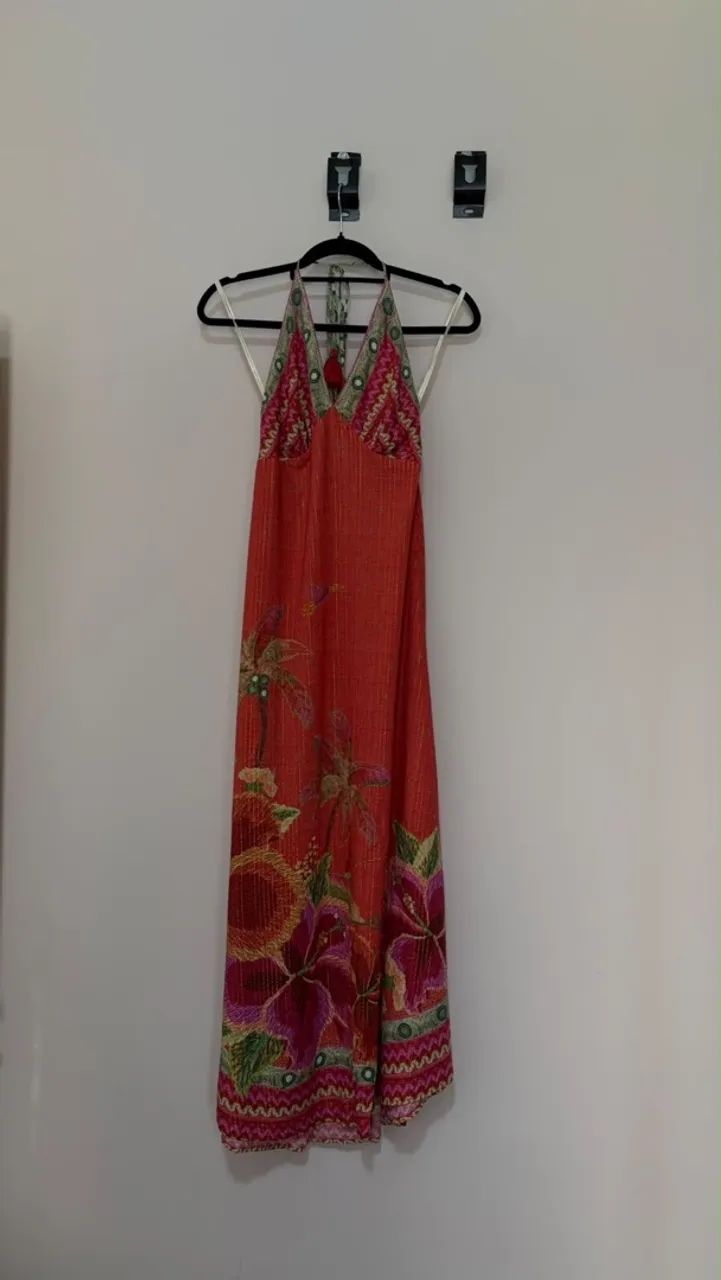 Vestido Farm Ilha de Flor Lenço - Foto 2