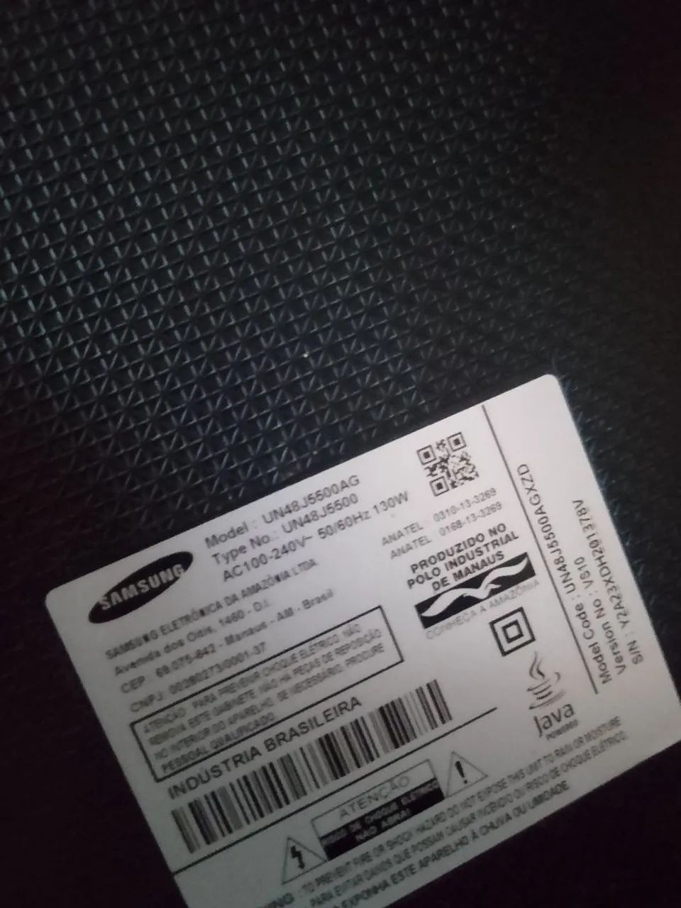 Tv Samsung 48 polegadas para reparo ou retirada de peças (tela quebrada). - Foto 2