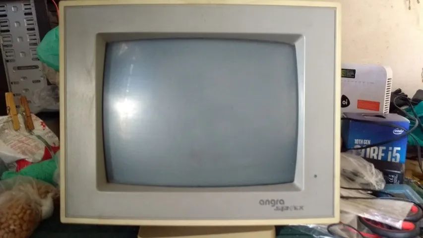 Monitor 12 polegadas Vintage Amstrad/IBM PC CGA Angra Verde Anos 80 - Leia Descrição - RJ - Foto 3