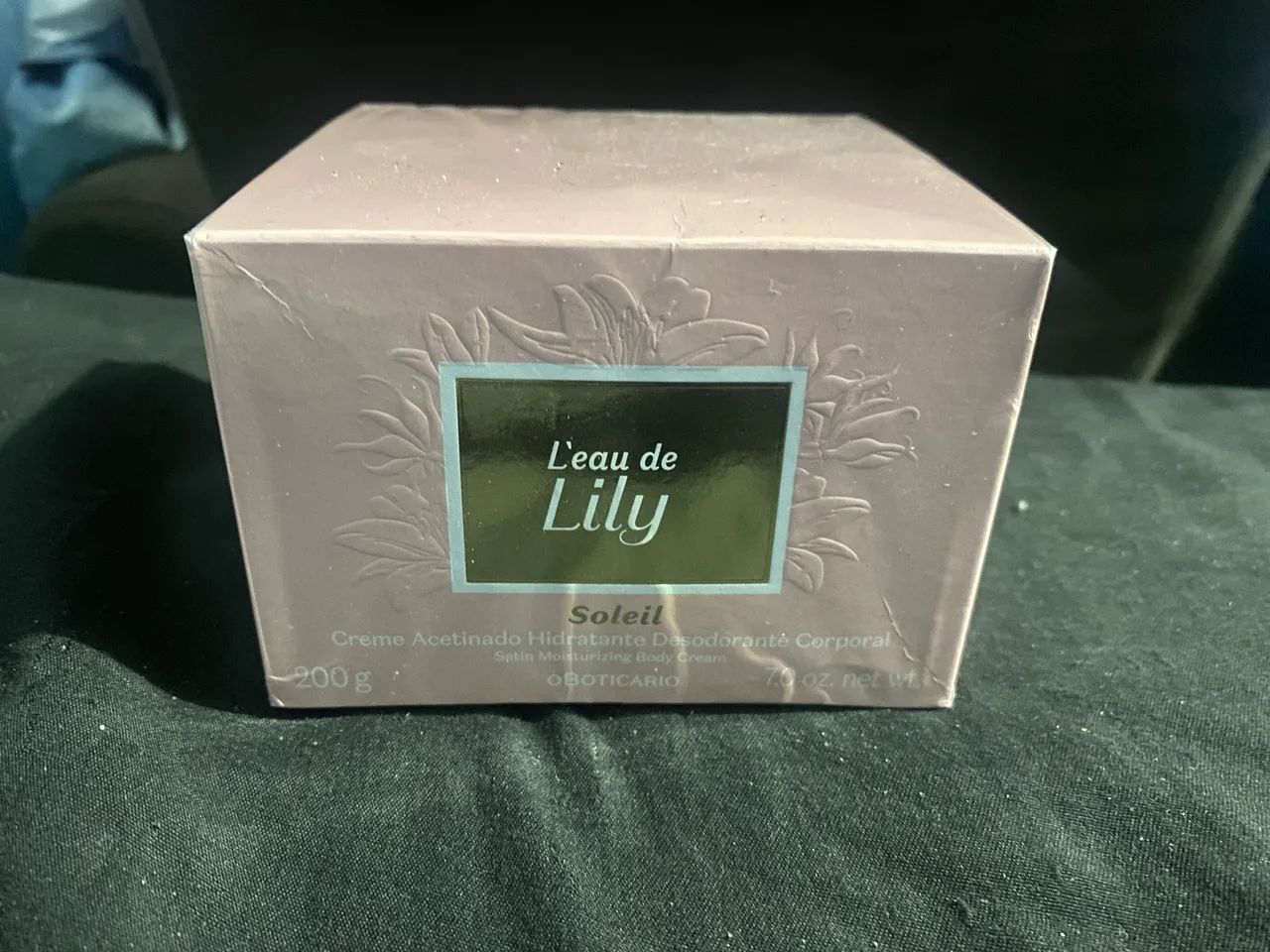 Creme Acetinado Hidratante Desodorante Corporal L'eau de Lily Soleil 200g