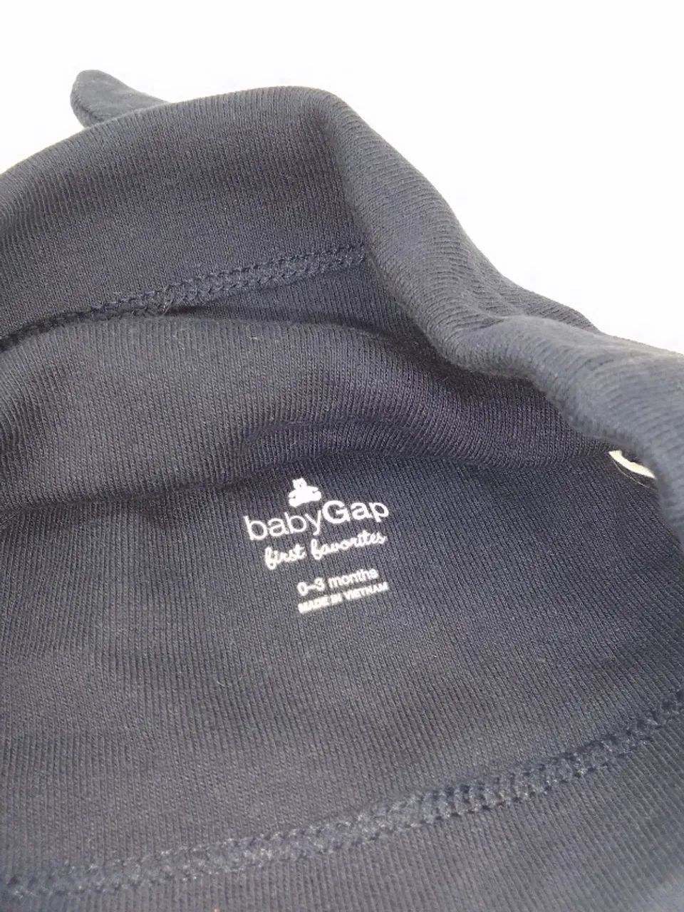 Gorro Touca Bebê Azul Marinho Original Baby Gap Tam 3 meses - Foto 3