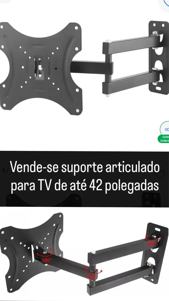 Suporte para televisão até 42 polegadas  - Foto 2