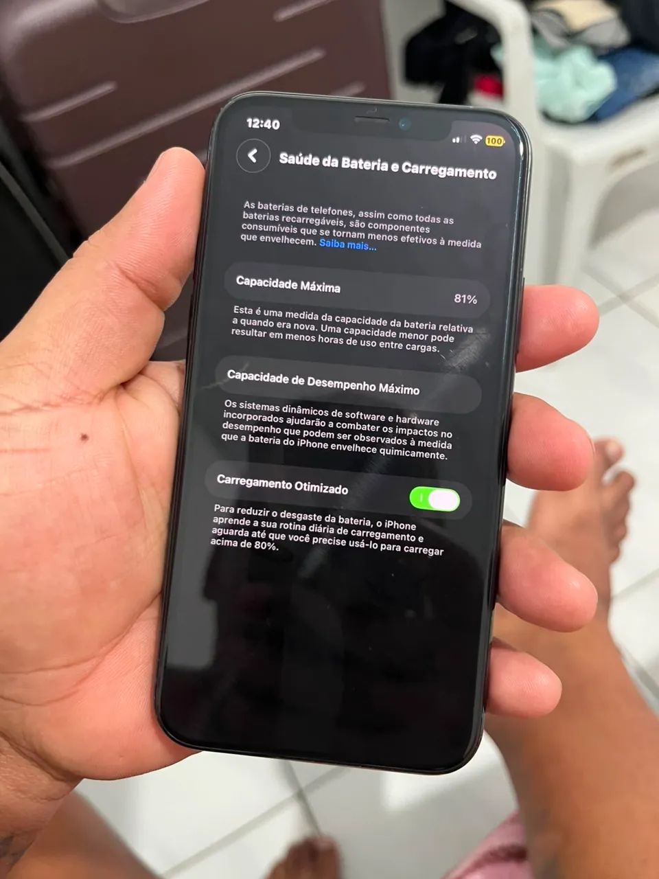 Troco iPhone 11 Pro todo original - Foto 3