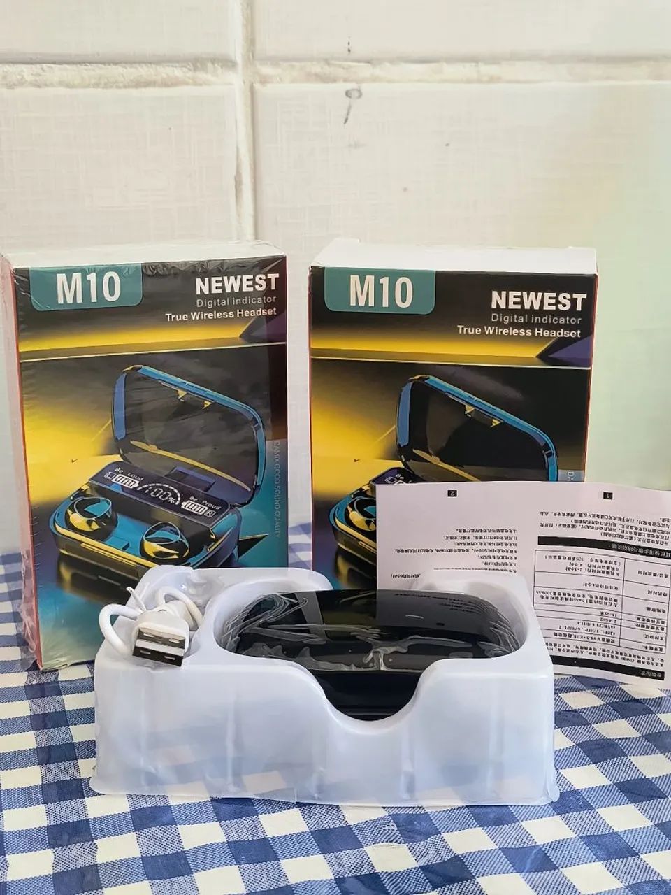 Fone Bluetooth M10 TWS com Display LED - Foto 3