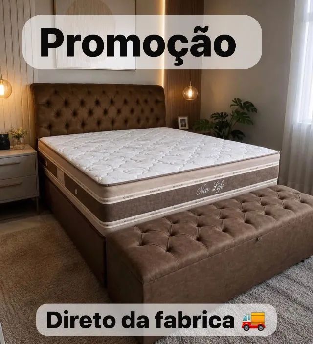 Cama box casal nova 