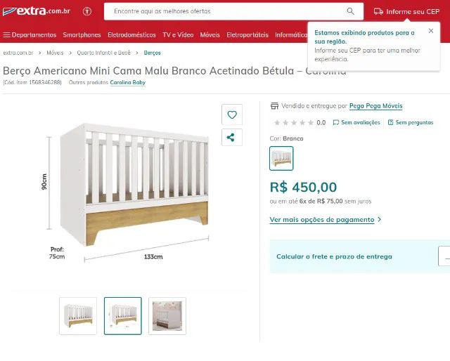 Berço Mini Cama Malu Branco obs..Sem Colchão  Todas Informações Na Descrição (Leia Por Fav - Foto 5
