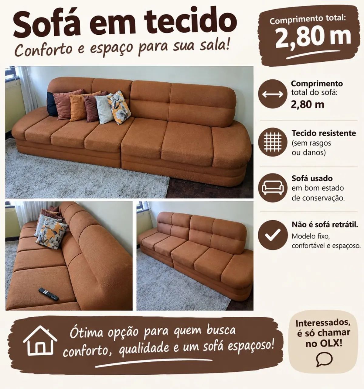 Sofá 4 lugares