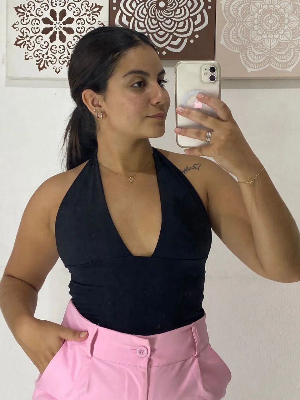 Cropped Kiara Preto - Foto 2