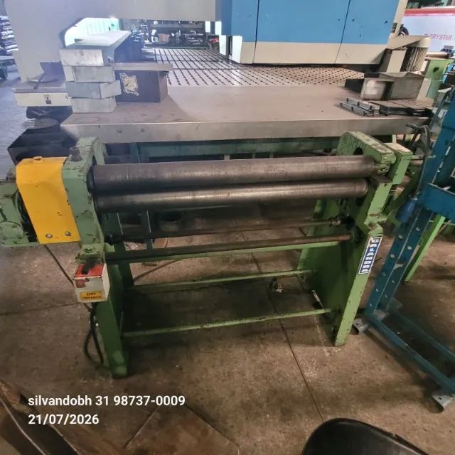 Calandra mecânica 2 mm x 1200 mm 3 rolo?