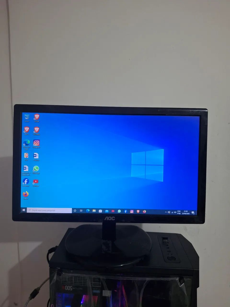 Monitor 19 com cabos ótimo funcionamento - Foto 5