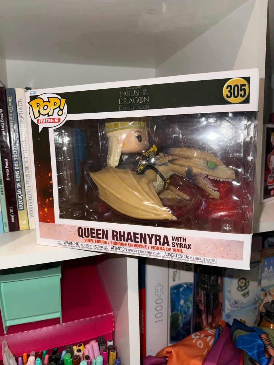 FUNKO POP QUEEN RHAENYRA WITH SYRAX 