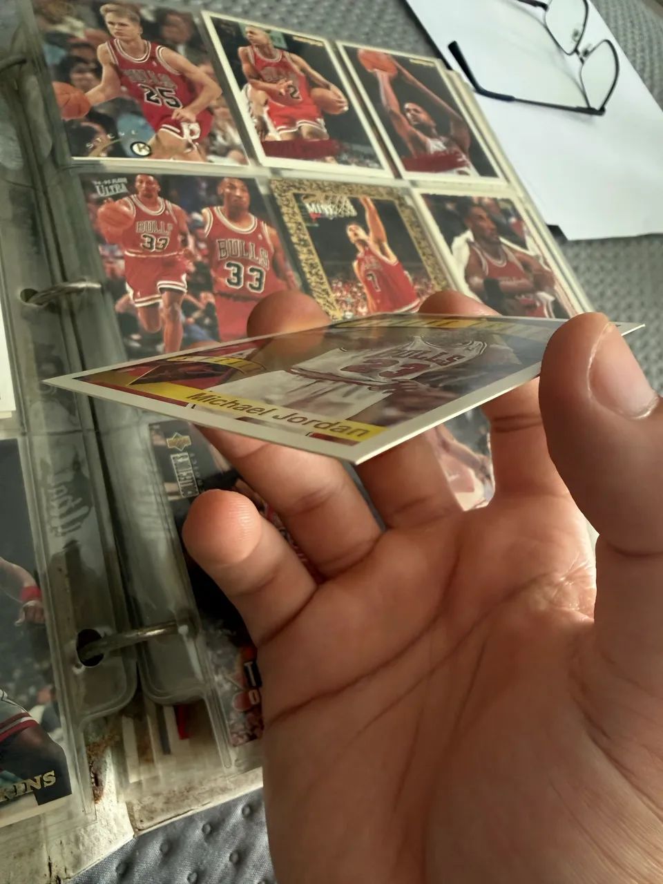Michael Jordan Topps 1995-96 #4, Active Leader - Steals - Foto 4
