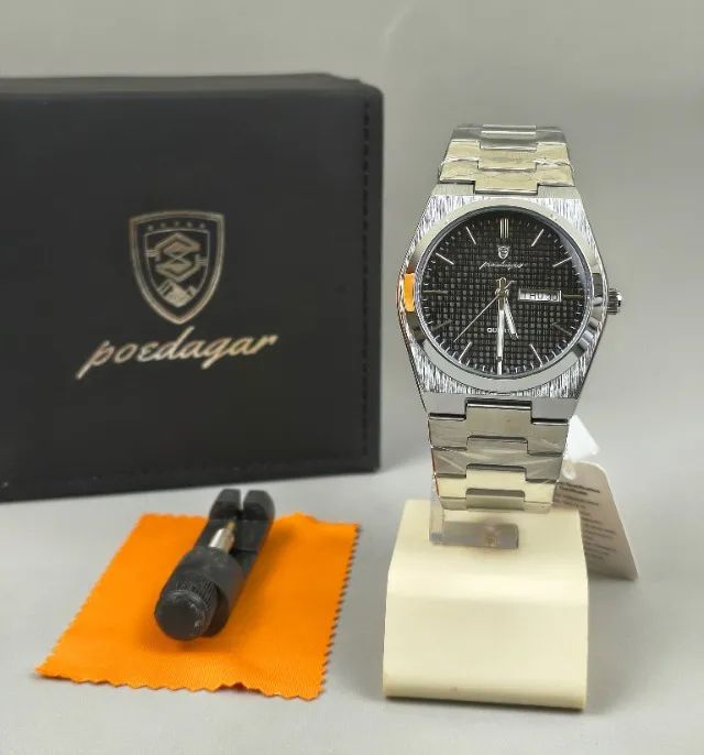 Relógio Masculino Poedagar 821 Original Á Prova D'água Aço Inoxidável - Pronta Entrega