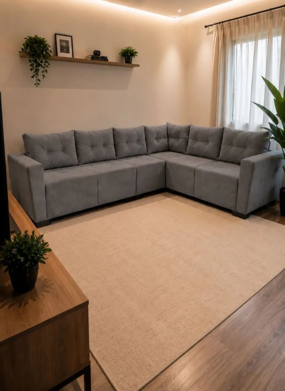 Sofá de canto lindo e espaçoso! Novos por R$ 999,99 - Foto 4